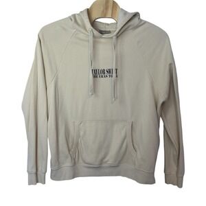 Taylor Swift Hoodie The Eras Tour Size 2XL Official Beige Sweatshirt Oversized